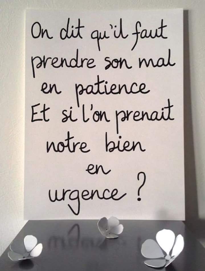 Et si l'on prenait notre bien-être en urgence?